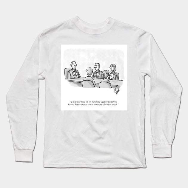 Classic Management Leadership  Cartoon Long Sleeve T-Shirt by abbottcartoons